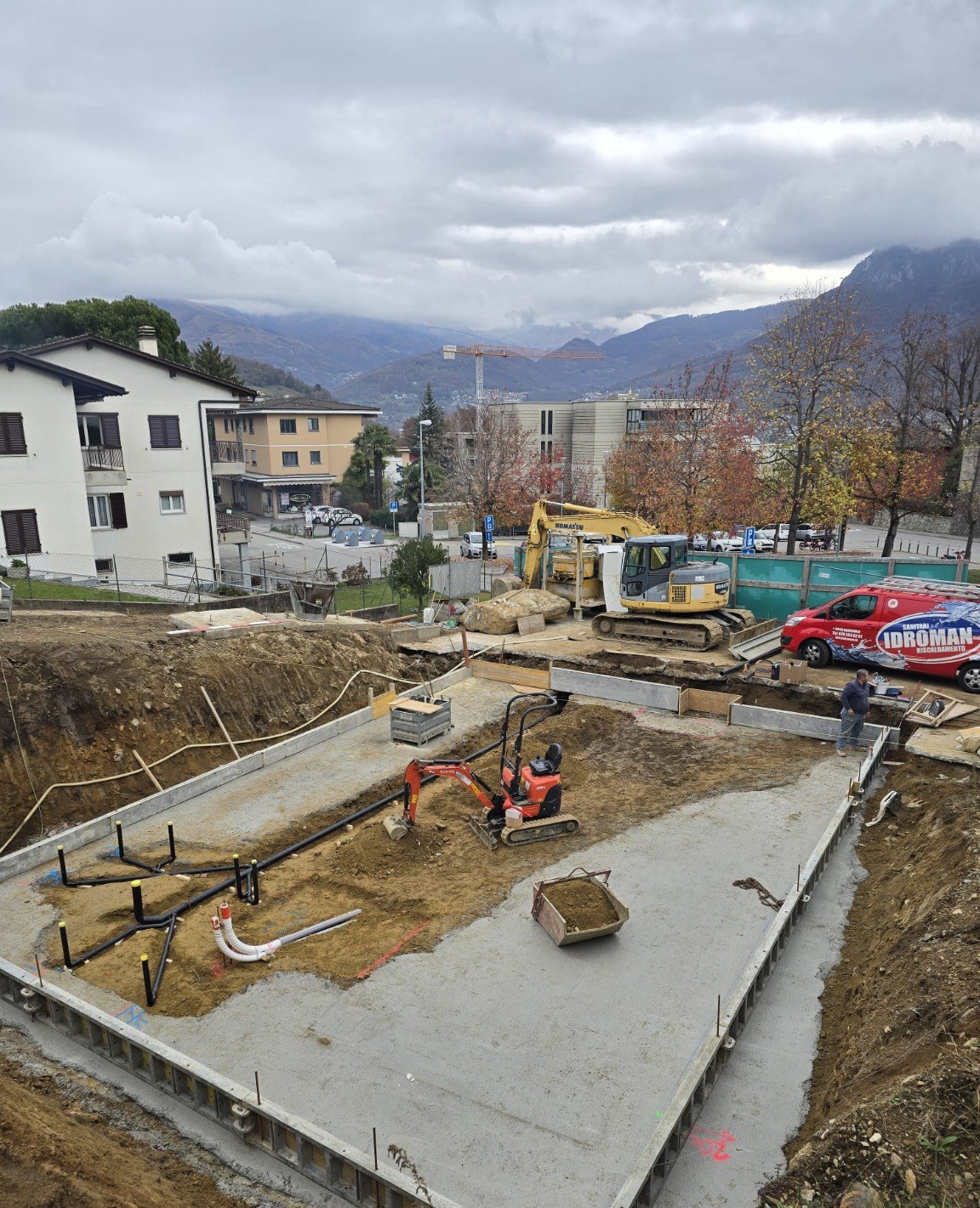 Scavo e preparazione del terreno